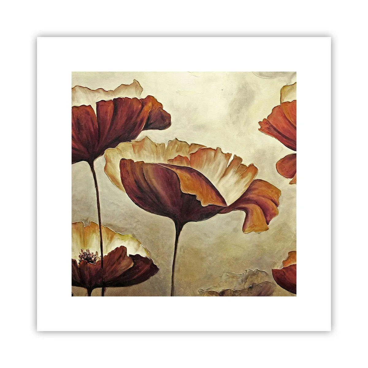 Poster - Golvend weiland - 30x30 cm