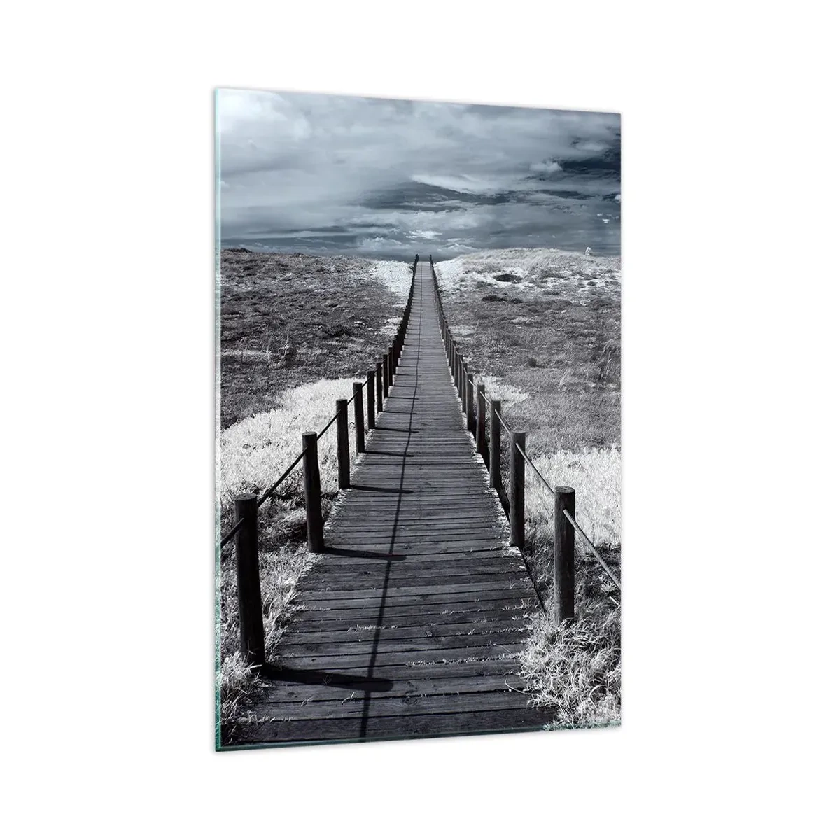 Schilderen op glas - Recht naar de oever - 80x120 cm