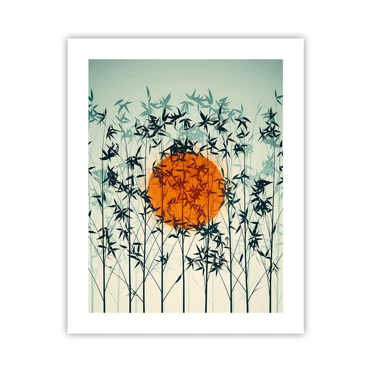 Poster - Japanse zon - 40x50 cm