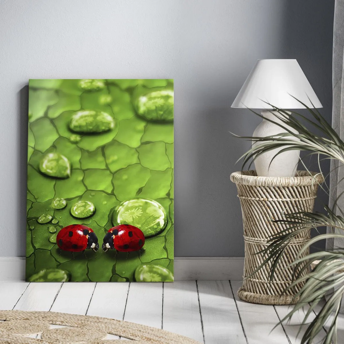 Schilderen op canvas - Ontmoeting in het groen - 50x70 cm
