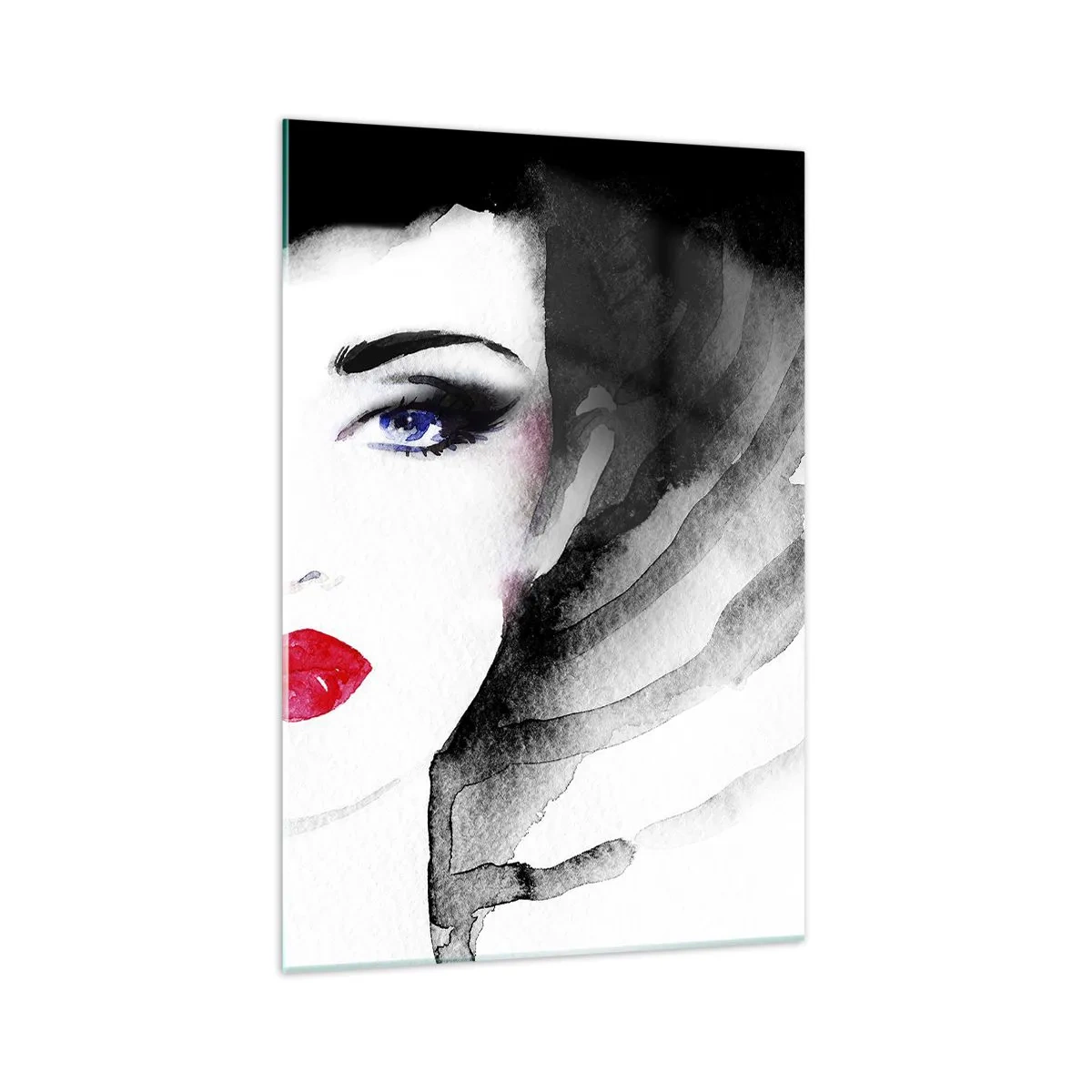 Schilderen op glas - Hij duwt terug en roept - 70x100 cm