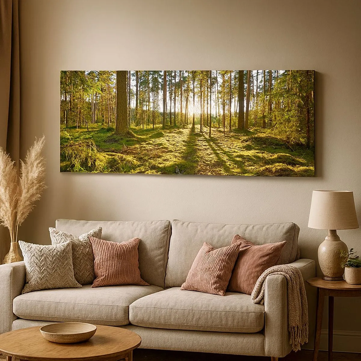 Schilderen op canvas - … Achter de zeven bossen - 100x40 cm