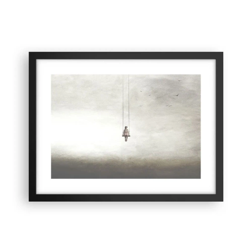 Poster in een zwarte lijst - Een kind in ons - 40x30 cm