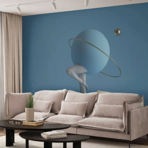 Fotobehang Standard Eco - En de planeten zijn gek geworden - Abstractie, Benen, Driedimensionaal - 400x280 cm