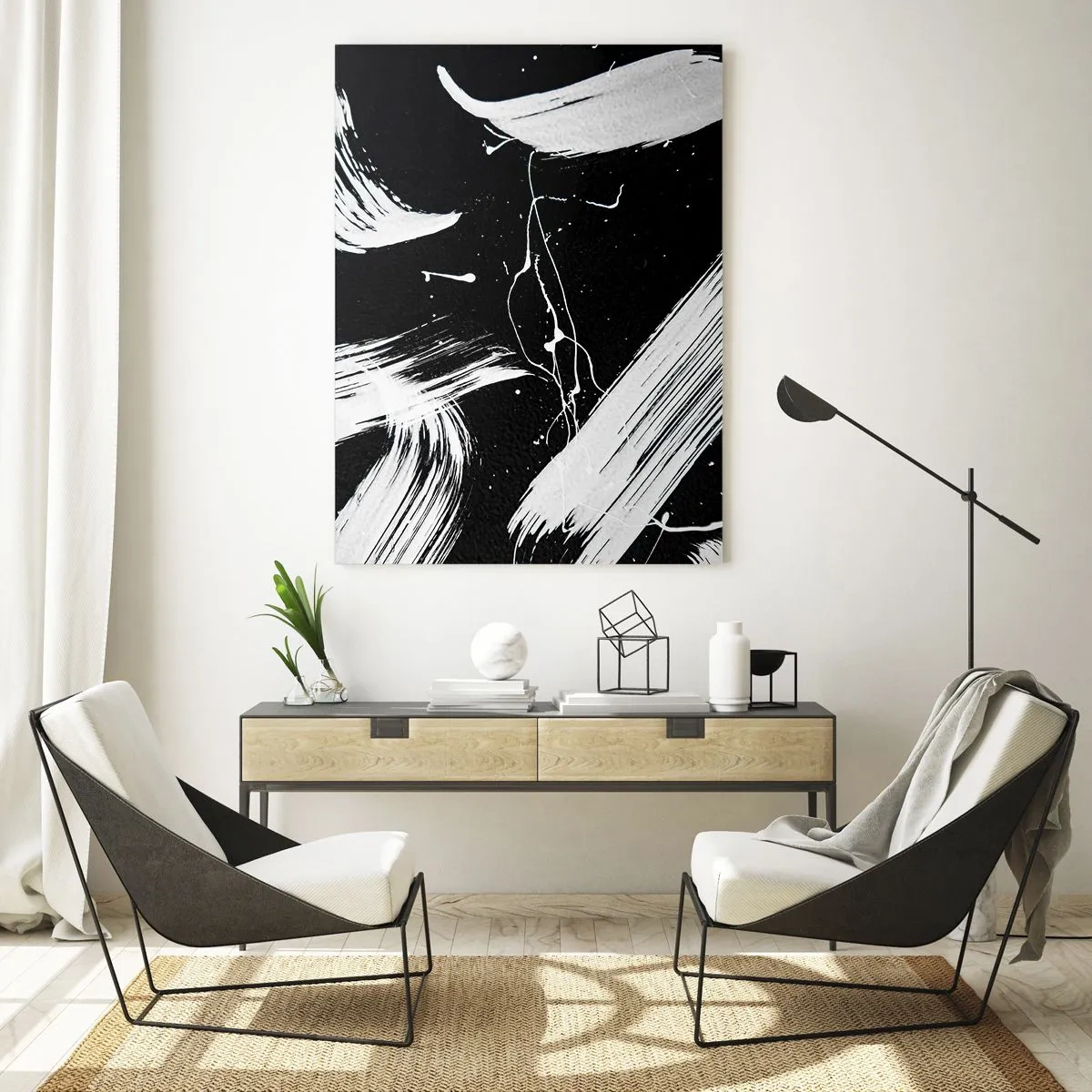 Schilderen op glas - Breek de duisternis - 50x70 cm