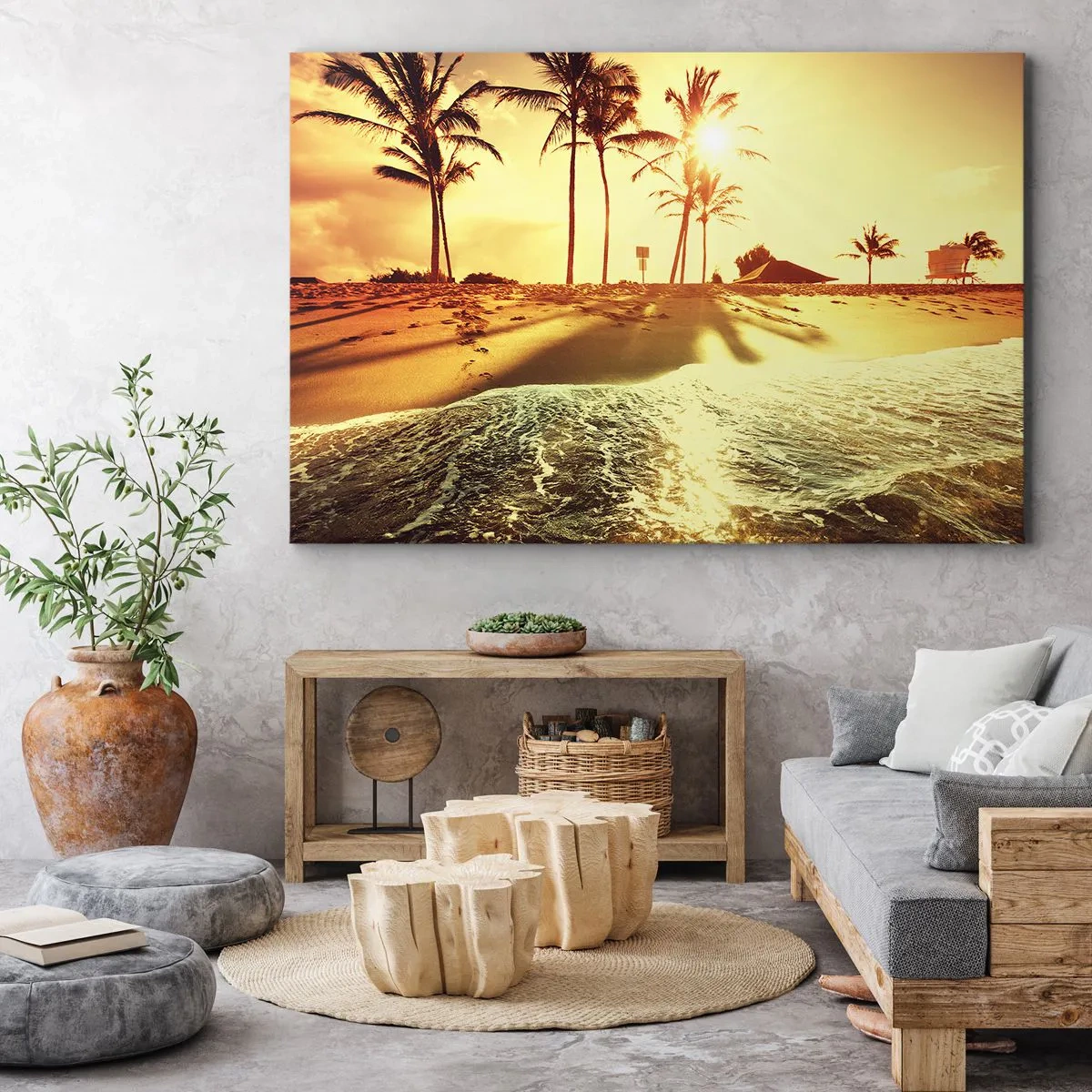 Schilderen op canvas - Californië middag - 120x80 cm