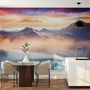 Fotobehang op maat Premium Sand - De kracht en puurheid van de natuur - Landschap, Bergen, Winter