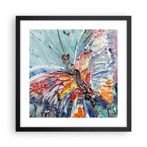 Poster in een zwarte lijst - Geschilderd door de natuur - 40x40 cm