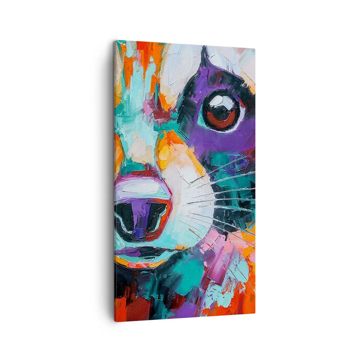 Schilderen op canvas - Alleen goede emoties - 45x80 cm