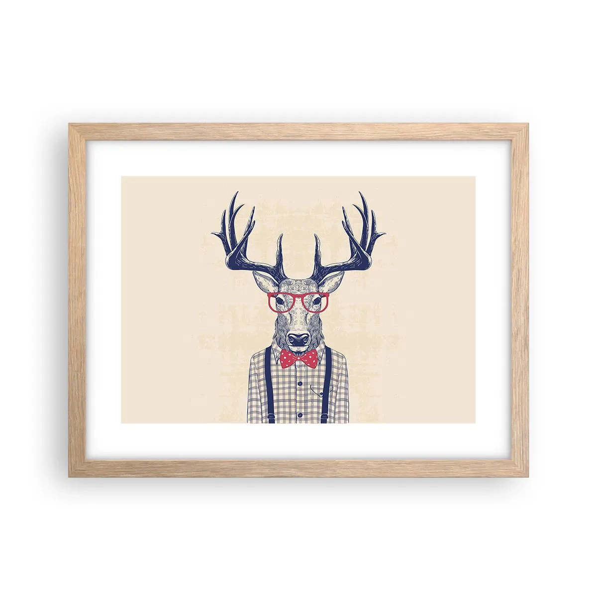 Een poster in een licht eiken lijst - Een grappig extravaganza - 40x30 cm