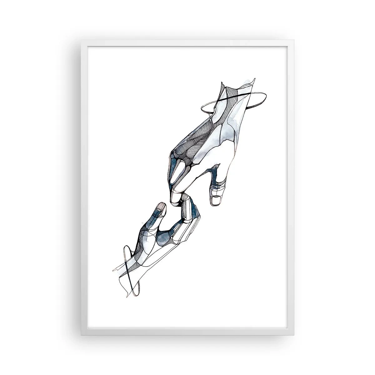 Poster in een witte lijst - Een goed gebaar - 50x70 cm