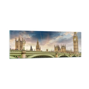 Schilderen op glas - De tijd stond stil in het rijk - 90x30 cm