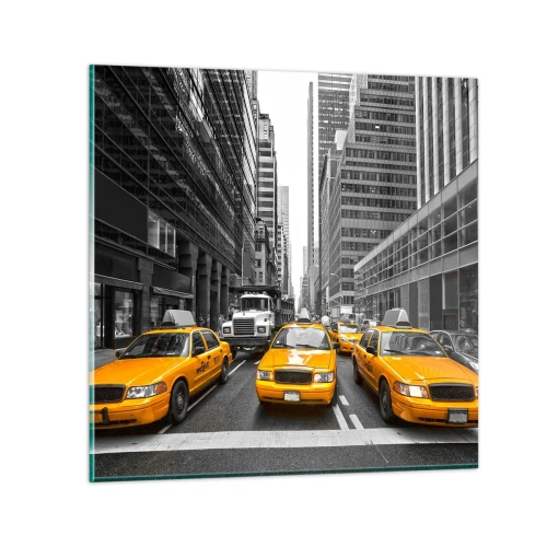 Schilderen op glas - Wij geven de stad de kleuren - 30x30 cm