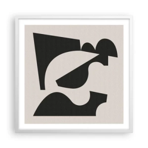 Poster in een witte lijst - Voor zelfassemblage - 60x60 cm