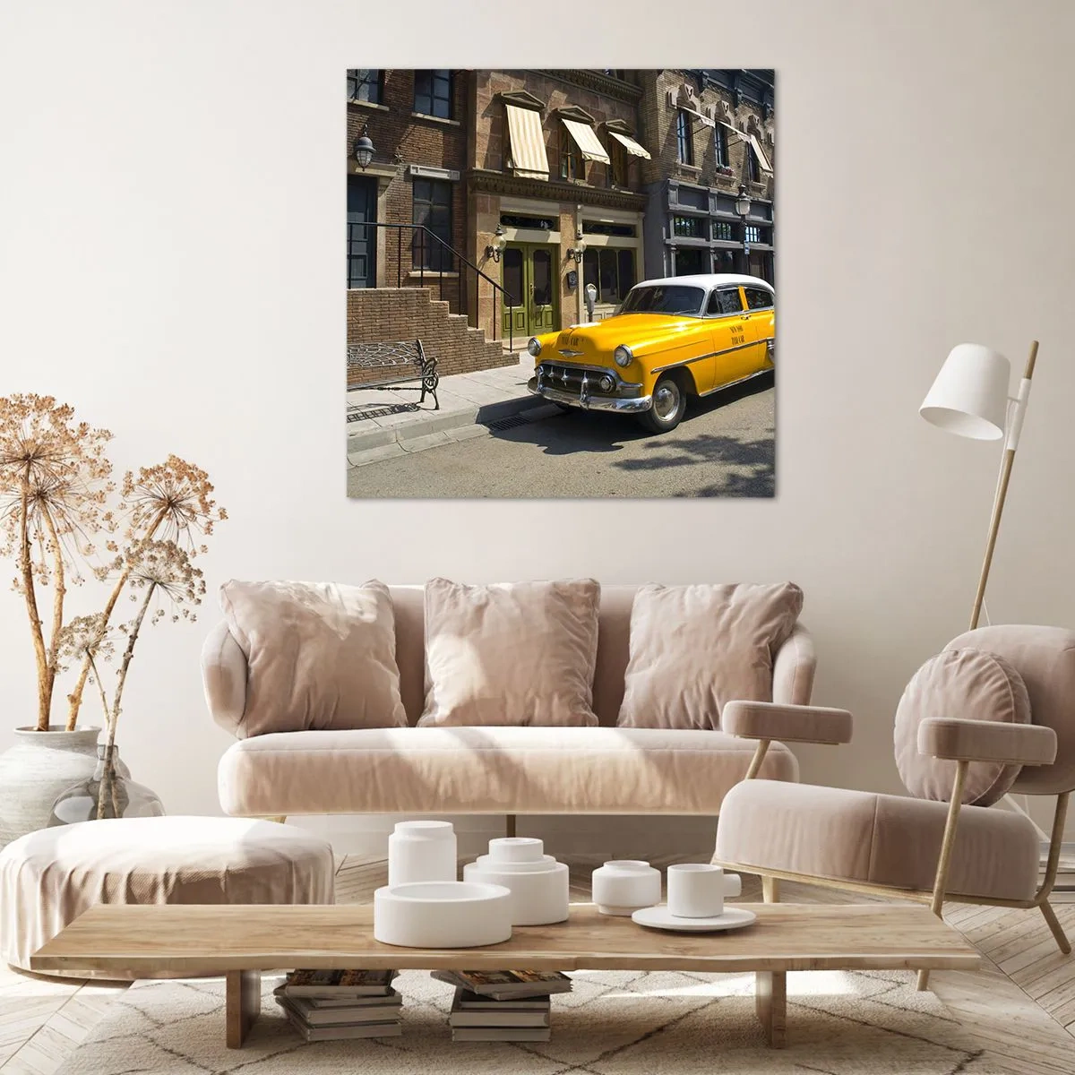 Schilderen op canvas - Lang geleden in Amerika - 60x60 cm