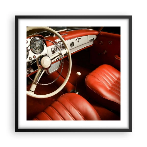 Poster in een zwarte lijst - Vintage luxe - 50x50 cm