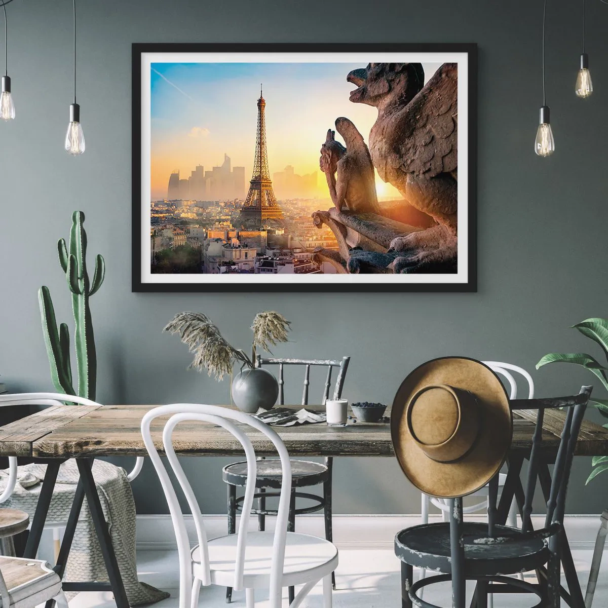 Poster in een zwarte lijst - Er is veel veranderd... - 100x70 cm