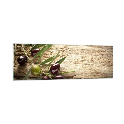 Schilderen op glas - Rechtstreeks uit de natuur - 160x50 cm