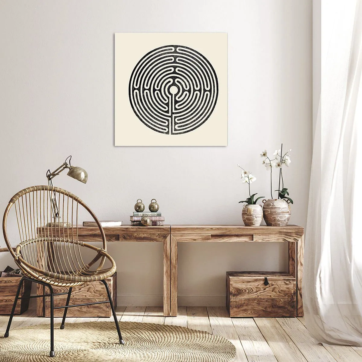 Schilderen op canvas - Mysterieuze orde - 30x30 cm