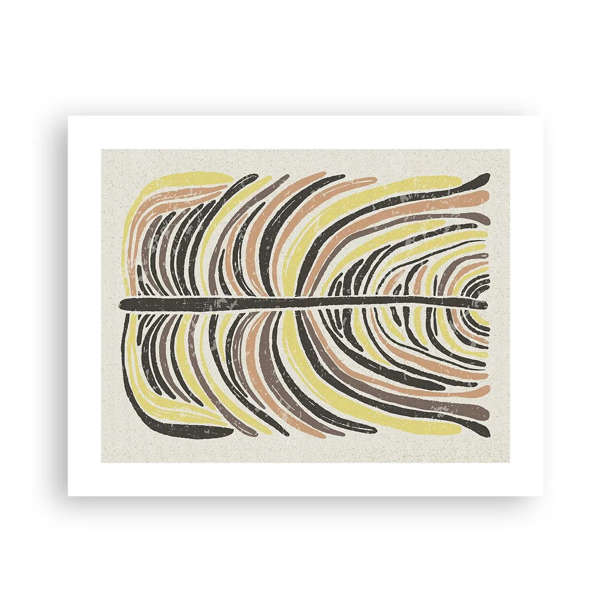 Poster - Abstractie vol leven - 50x40 cm