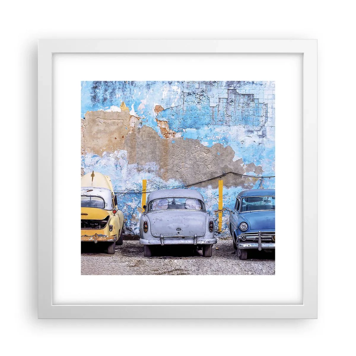 Poster in een witte lijst - Veteranenbijeenkomst - 30x30 cm