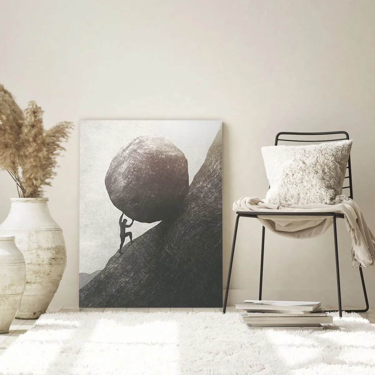 Schilderen op glas - Ik geloof tegen alle hoop in - 50x70 cm