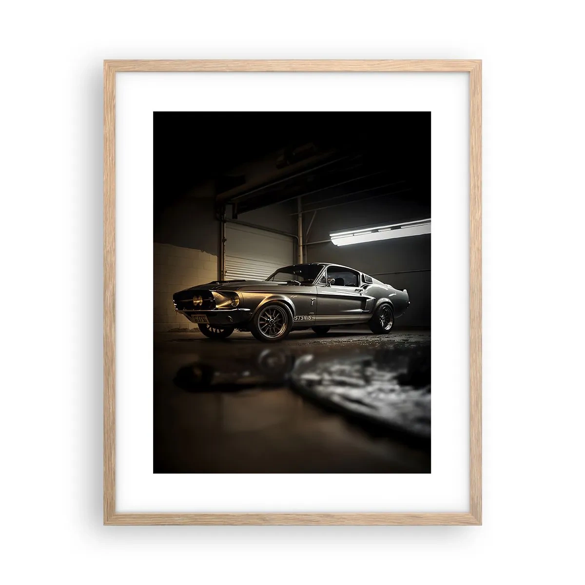 Een poster in een licht eiken lijst - Terug naar het verleden - 40x50 cm