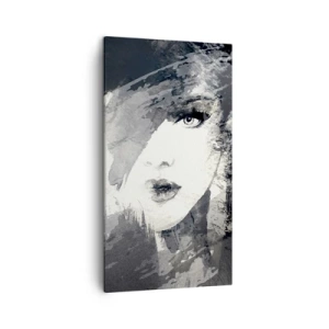 Schilderen op canvas - Achter een grijze sluier - 45x80 cm