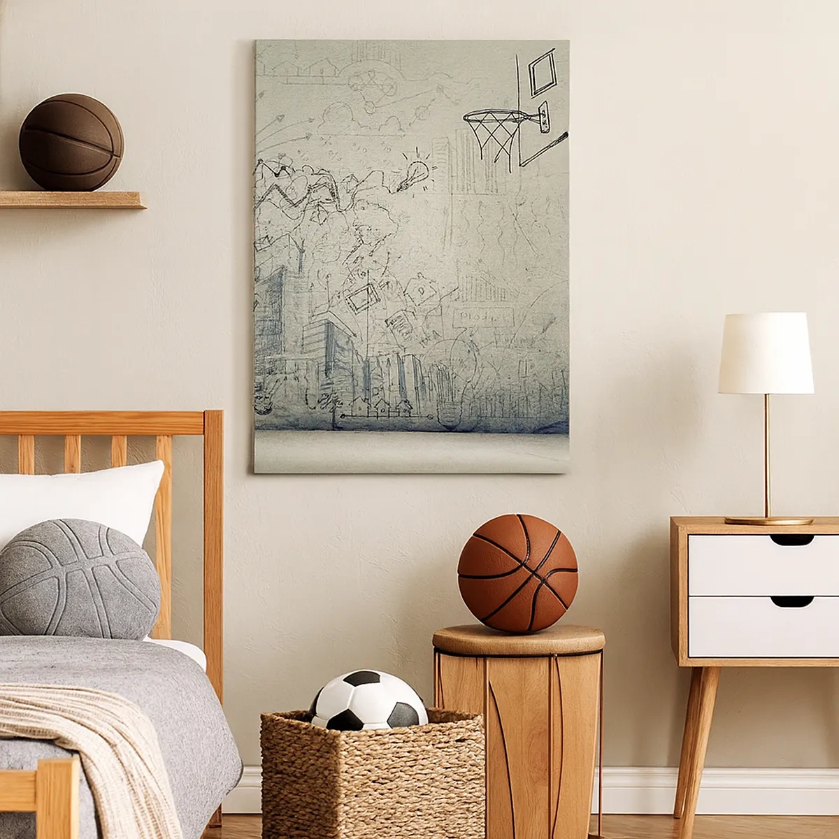 Schilderen op canvas - Mijn geweldige stadsleven - 50x70 cm