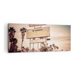 Schilderen op canvas - Hier staat de tijd stil - 100x40 cm