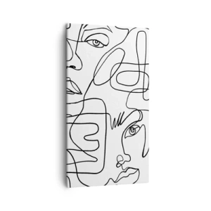 Schilderen op canvas - In verwarde emoties - 45x80 cm