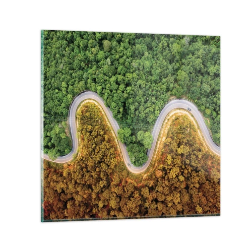 Schilderen op glas - Grenzen en doorbraken - 30x30 cm