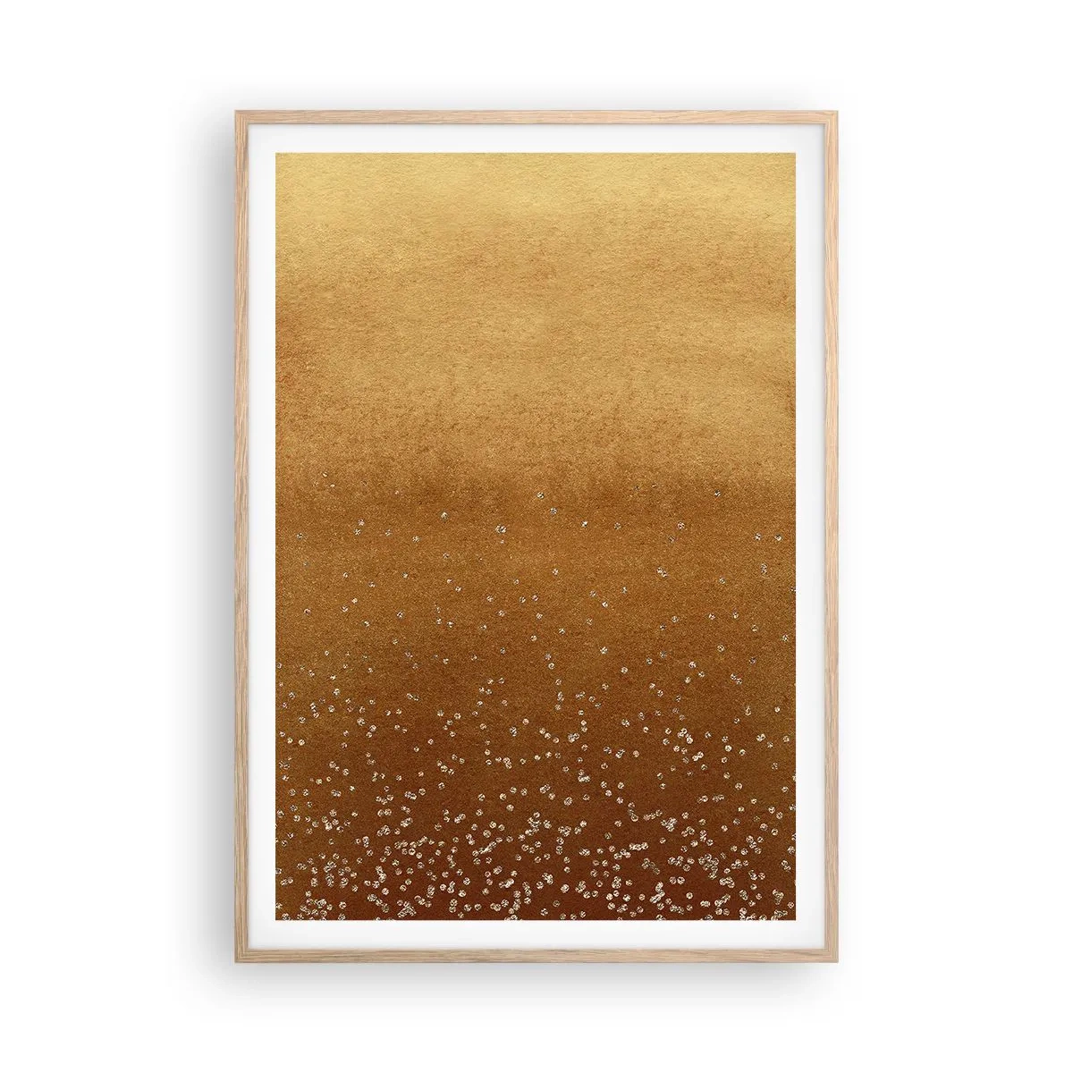 Een poster in een licht eiken lijst - De geboorte van het licht - 70x100 cm