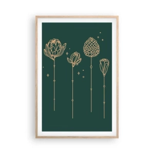 Een poster in een licht eiken lijst - Kruidenfamiie / Familie Ziółkowsi ?? - 61x91 cm