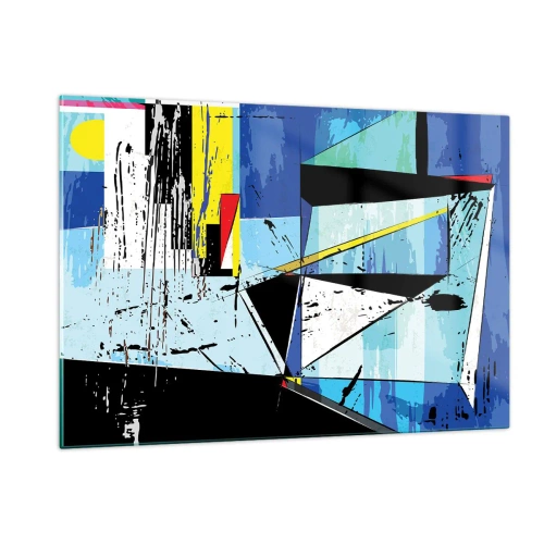 Schilderen op glas - Bekijk de wereld vanuit een bepaalde hoek... - 120x80 cm