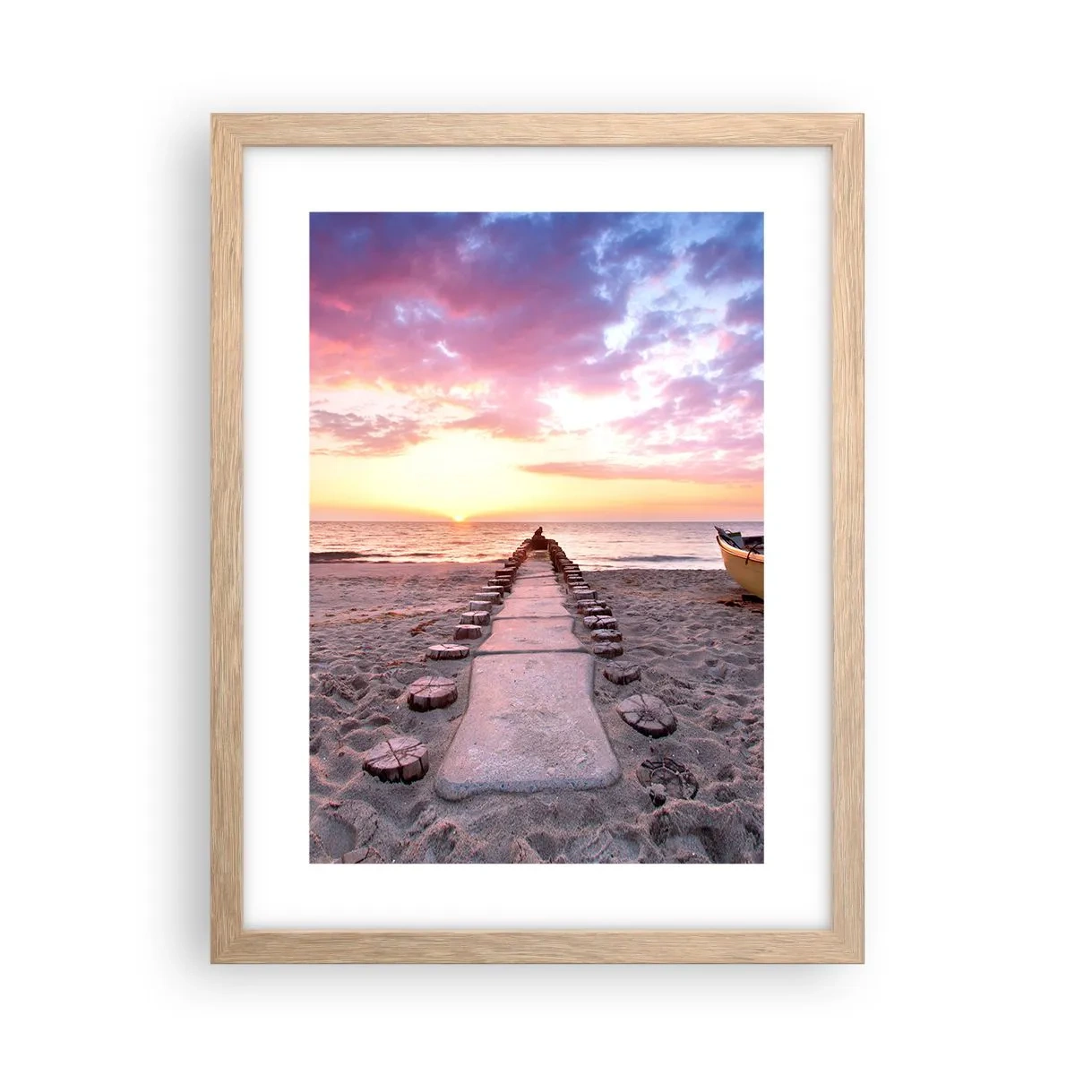 Een poster in een licht eiken lijst - Een moment van diepe ervaring - 30x40 cm