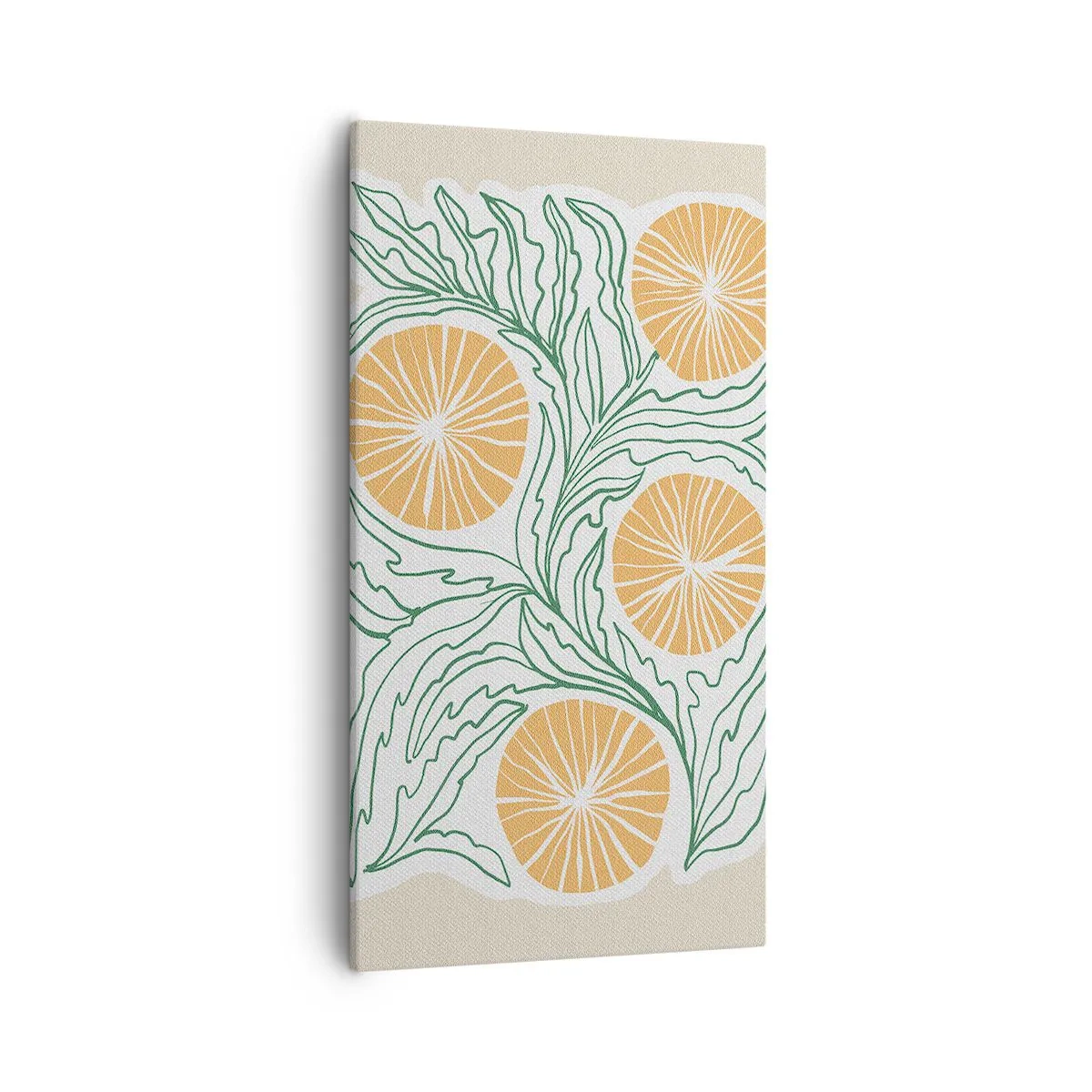 Schilderen op canvas - Etnisch met een vleugje abstractie - 55x100 cm