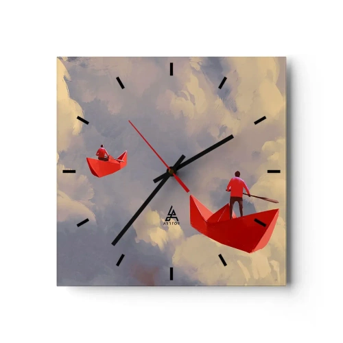 Wandklok - Klok - Dromers expeditie - 30x30 cm