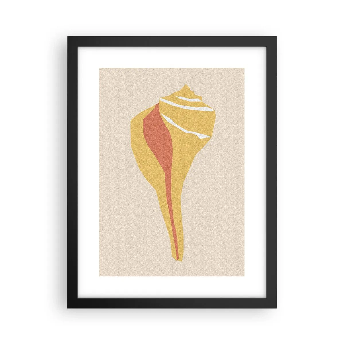 Poster in een zwarte lijst - Organische abstractie – groei - 30x40 cm