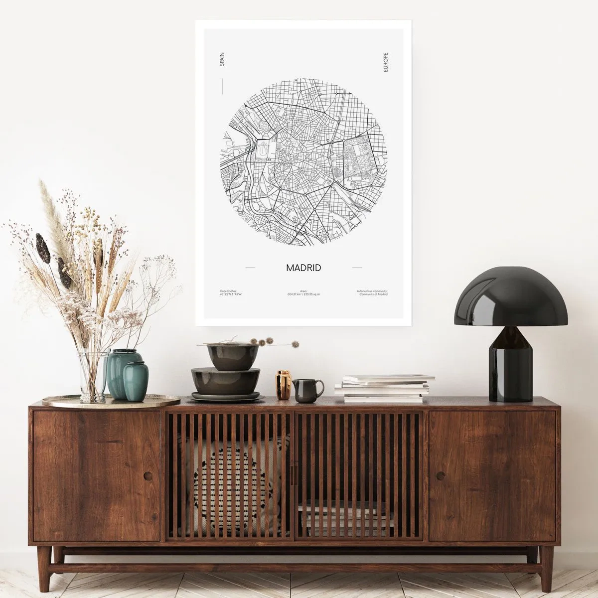 Poster - Anatomie van Madrid - 50x70 cm