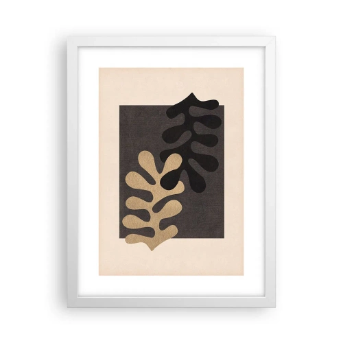 Poster in een witte lijst - Afwezigheid en complement - 30x40 cm