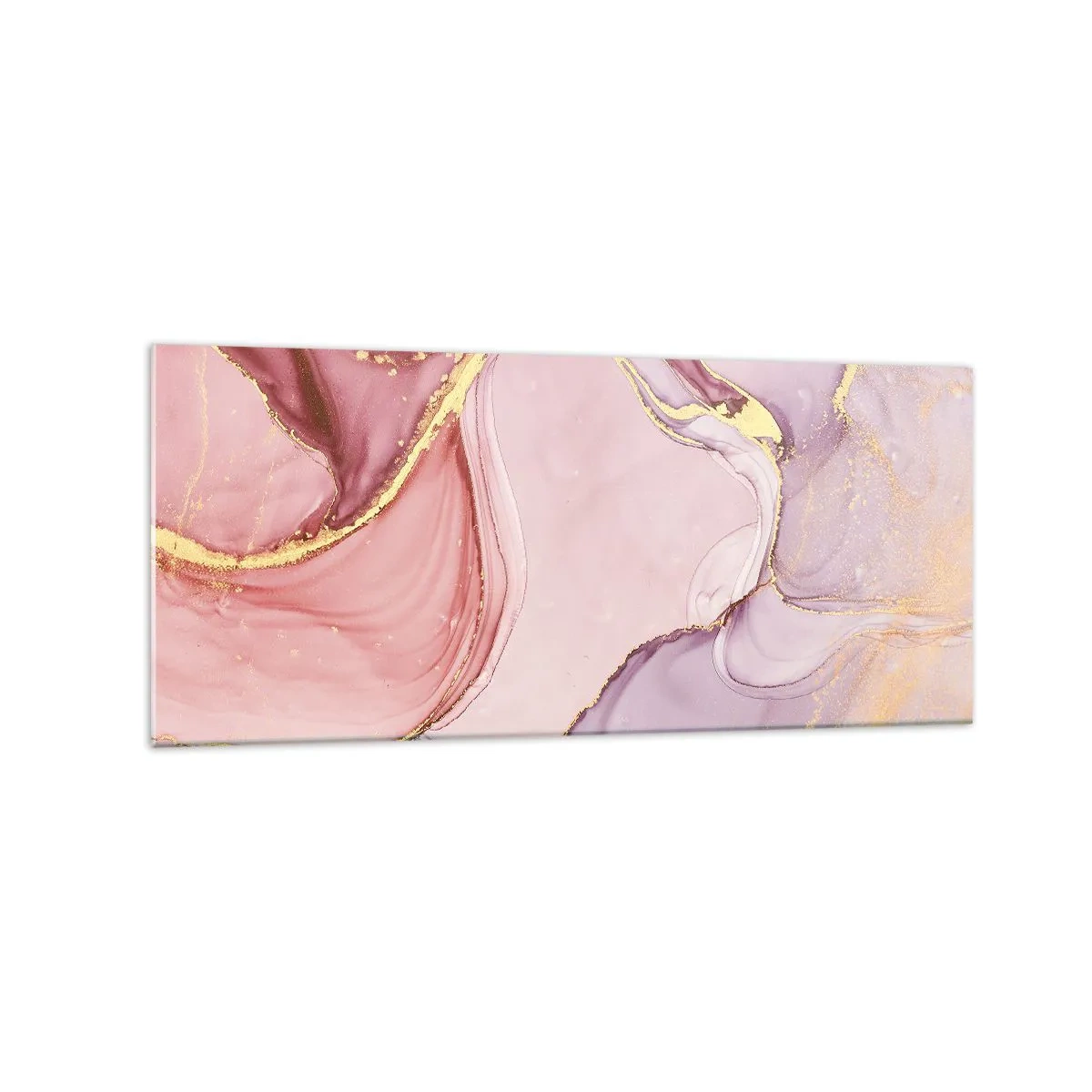 Schilderen op glas - Een streling van kleuren - 120x50 cm