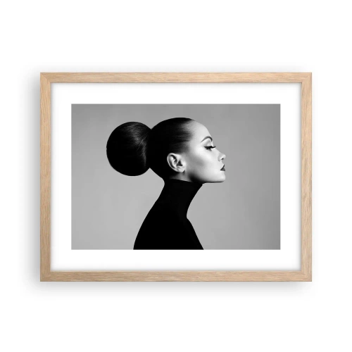 Een poster in een licht eiken lijst - Moderne Nefertiti - 40x30 cm