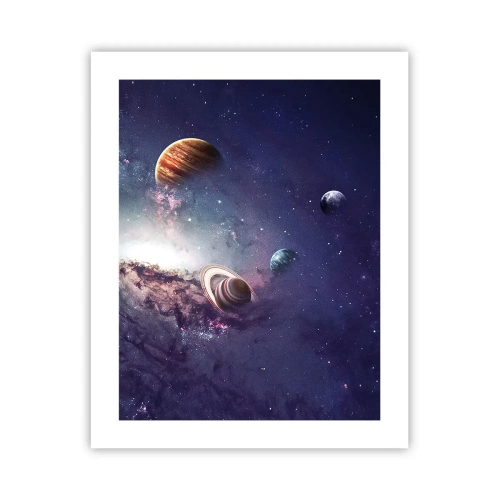 Poster - Zonne-dans systeem - 40x50 cm