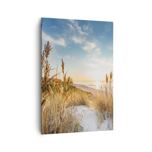 Schilderen op canvas - Noord strand - 70x100 cm