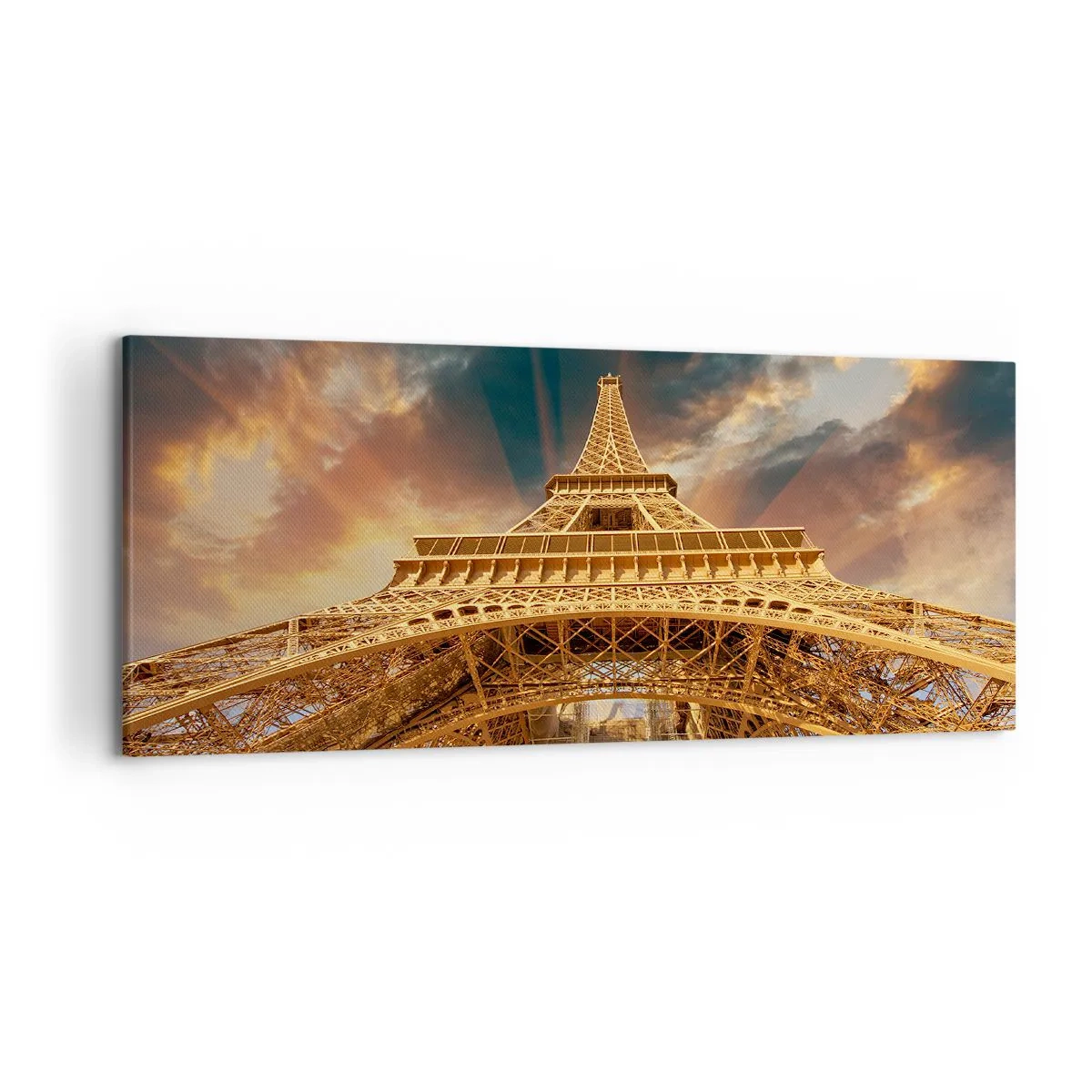 Schilderen op canvas - Hoe de mensheid de hemel bereikte - 120x50 cm