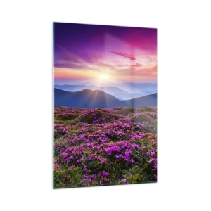 Schilderen op glas - Kruiden roken naar verse trossen van de velden - 50x70 cm