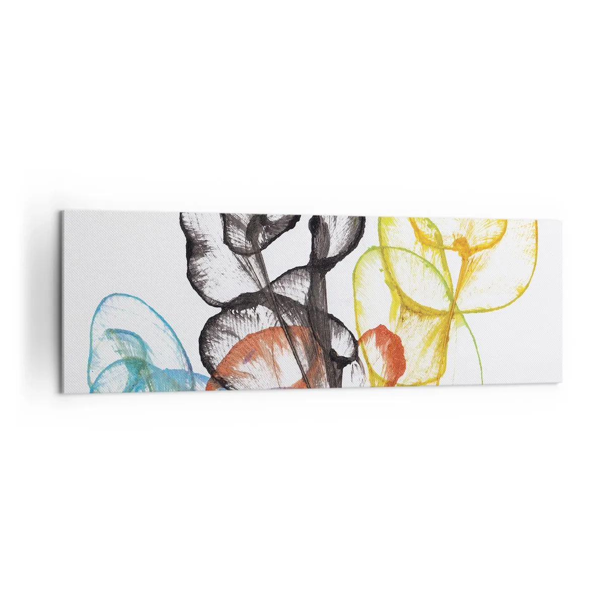 Schilderen op canvas - Bloemen met een ziel - 160x50 cm