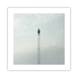 Poster - Stap verder op! - 40x40 cm