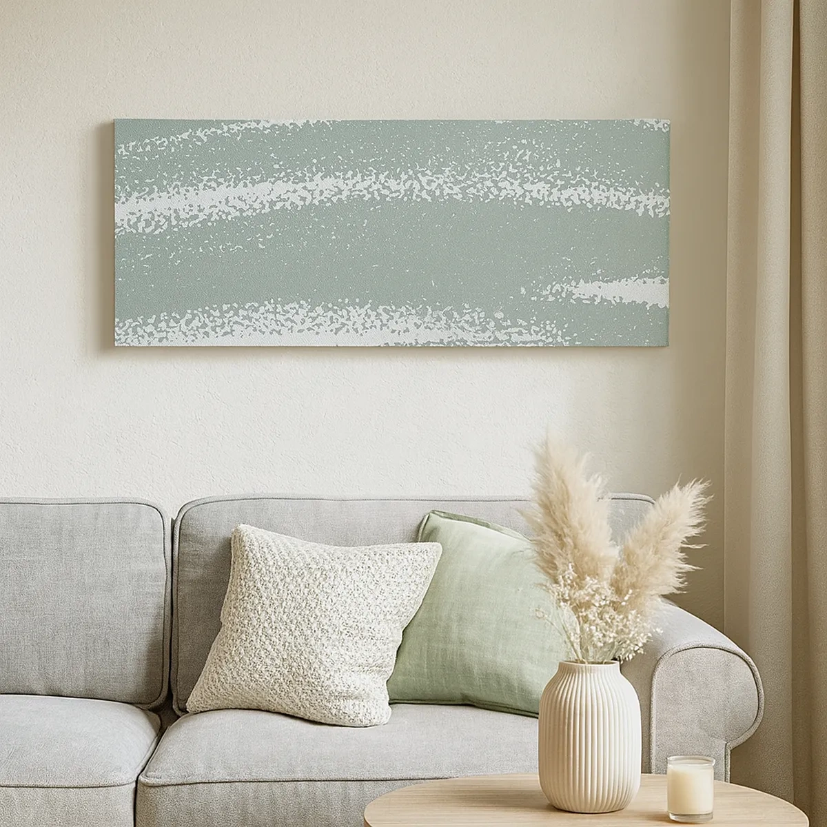 Schilderen op canvas - Abstractie in een winterklimaat - 30x30 cm